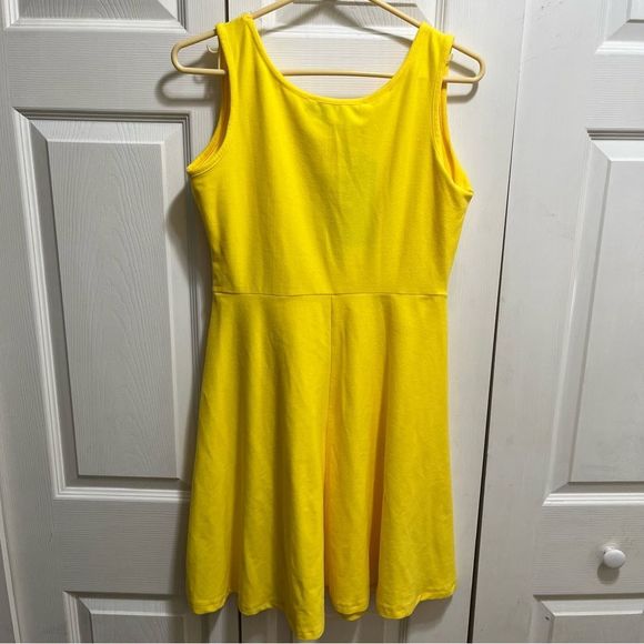 NWT DJT Fashion Yellow Fit & Flare Dress - Picture 4 of 11